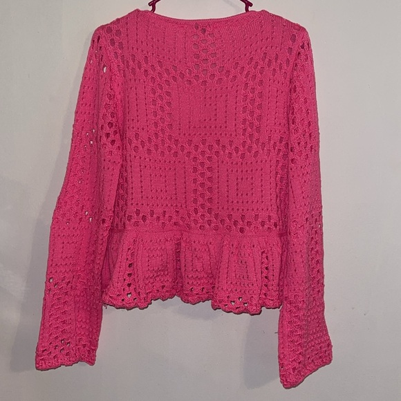 🌹NWT:DAVI & DANI ACAPULCO PEPLUM HEM SWEATER - Picture 7 of 8